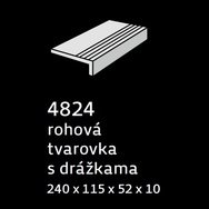 rohová tvarovka s drážkami